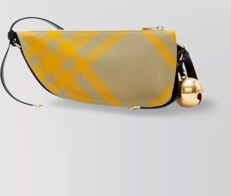 Burberry checkered pattern crossbody bags with adjustable strap