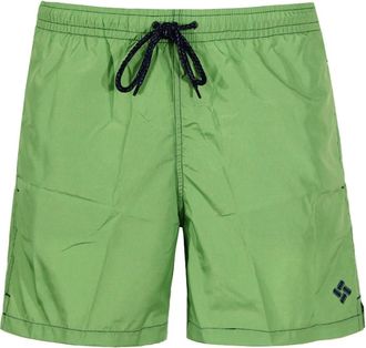 Drumohr Groene Zee Kleding Elastische Taille Shorts - Heren - Strandmode - Groen - 2XL - Polyester - Badmode