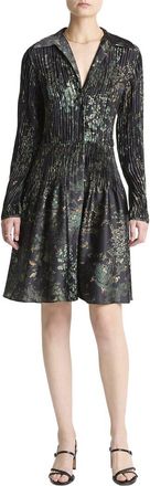 Vince Grape Vine Crushed Shirtdress