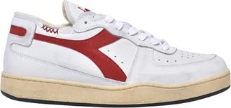 Diadora Mi Basket Row Cut - Heren - Sneakers - Grijs - 42 1/2 EU - Katoen - Schoenen