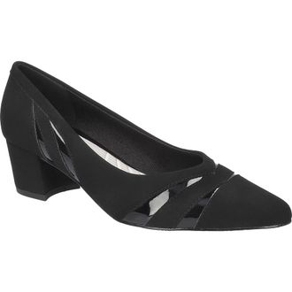 Easy Street Lizbeth Block Heel Pump in Black-Lamy at Nordstrom, Size 7.5