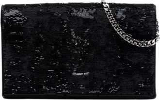 Saint Laurent Pre-owned Clutches, female, Black, Size: ONE SIZE Pre-owned The Kate Chain Wallet
