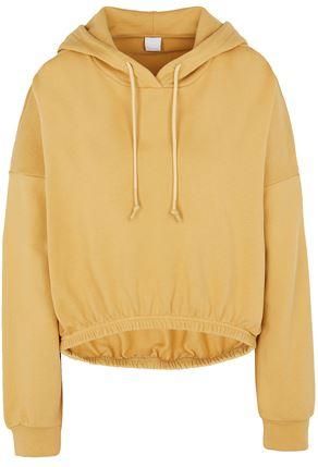 8 by YOOX ORGANIC JERSEY HOODIE W/ ELASTIC WAISTBAND
