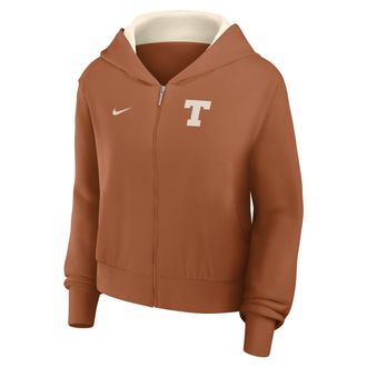 Nike Texas Mantra Nike Womens College Full-Zip Hoodie in Orange | 035D0F1CTXE-VCU