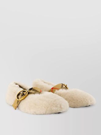 Burberry shearling slippers