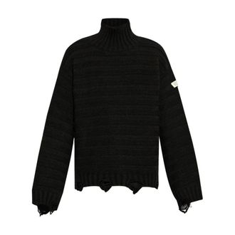 Maison Margiela Turtlenecks, male, Black, Size: XL Pullover