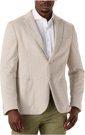 HUGO BOSS Heren Colberts C-hanry-j-252 - Heren - Blazers - Beige - M - Jassen