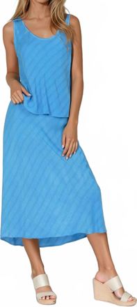 Maven West Midi Flared Skirt In Sky Light