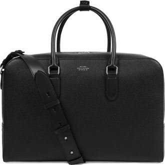 Smythson Borsa da viaggio in pelle - Nero