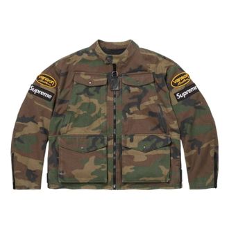 SUPREME x Vanson SS26 Leathers Cordura Jacket Woodland Camo SUP-SS26-054-WOLNDCAMO
