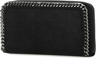 Stella McCartney Womens Black Shaggy Deer Falabella Wallet 1000 Portafogli