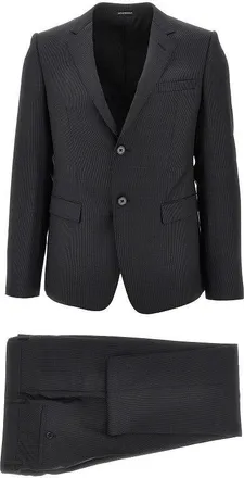 Emporio Armani David Line single-breasted tailored suit Man 48