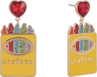 Hallmark Enamel Crayon Earrings in Yellow at Nordstrom