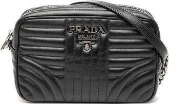 Prada Pre-owned Prada Soft Calfskin Diagramme Camera Bag Ladies X2E3JUA7X4SJ2L1Z