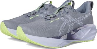 Asics Novablast 5 Womens Running Shoes Gravel/Blue Fade : 9.5 B - Medium, Synthetic