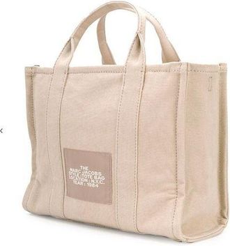 Marc Jacobs Womens Satchel Beige Cotton Tote-bags
