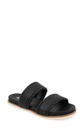 Mia Vada Two-Strap Sandal in Black at Nordstrom, Size 6