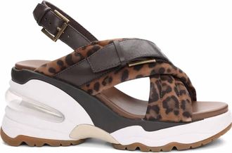 Ash Womens Dixie Bis Slingback Sandals In Leopard