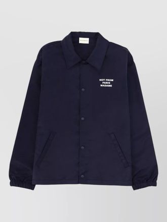 Dr&ocirc;le de Monsieur statement slogan jacket relaxed fit