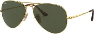 Ray-Ban Metalen Aviator Zonnebril Premium Kwaliteit - unisex - Zonnebrillen - Geel - 58 MM - Accessoires
