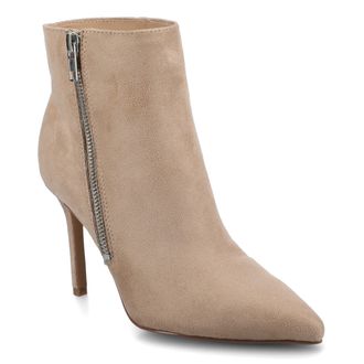 Journee Collection Journee Womens Leyna Medium and Wide Width Zipper Detail Dress Booties