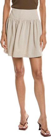 Max Studio Shirred Short Skirt