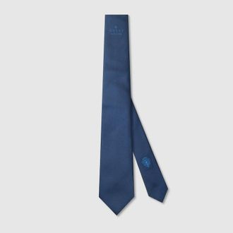 Gucci Silk Tie, Blue