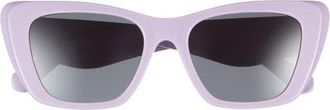 Tory Burch 52mm Cat Eye Sunglasses in Purple /Grey at Nordstrom