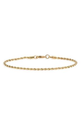 CHILD OF WILD Italiana Rope Chain Bracelet in Gold at Nordstrom