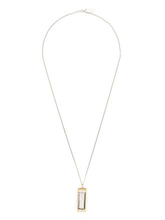 Christophe Lemaire Halsketting met gegraveerd logo - Zilver