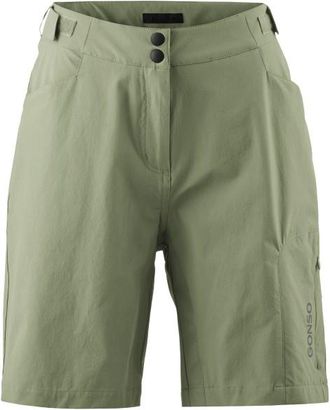 Gonso Adventure Shorts Velohose für Damen | oliv