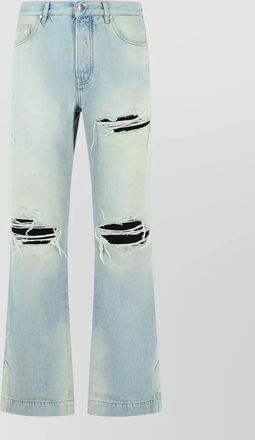 Amiri cotton straight-leg flared jeans