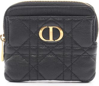 Dior Black Leather Coin Purse/Coin Case (Pre-Owned)