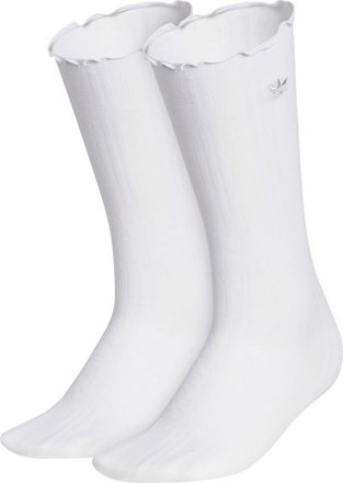 adidas Superlite 2-Pack Lace Crew Socks in White/clear Grey at Nordstrom, Size Medium