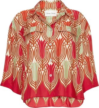 Cara Cara Calvia short-sleeve shirt - Red