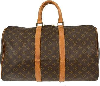 Louis Vuitton Pre-owned Weekend Bags, female, Brown, Size: ONE SIZE Pre-owned Keepall Duffle Bag