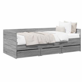 vidaXL Daybed Con Cassetto Sonoma Grigio Legno Ingegnerizzato Vidaxl