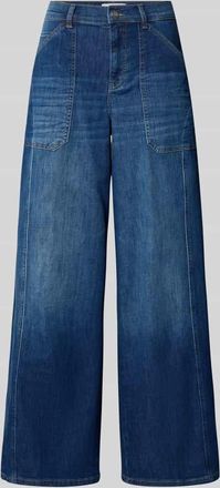 Angels Wide Fit Jeans mit aufgesetzten Taschen Modell Liva Urban in Dunkelblau, Gr&ouml;&szlig;e 34/30