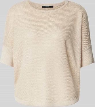 someday Someday Strickpullover mit gerippten Abschlüssen Modell Telanor in Sand, Größe M