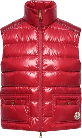 Moncler Moncler Frelon Down Vest, Women, Red, Size: 00