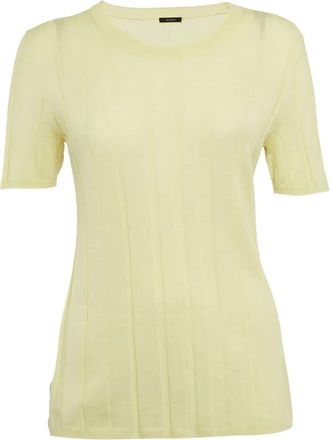 Joseph Geribbelde sweater - Geel