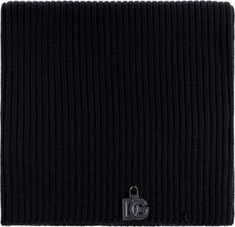 Dolce & Gabbana Sciarpa tubolare in lana - - Accessories - Uomo - Blu - ONE SIZE
