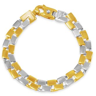 Pompeii3 Mens Link 14k Gold (43gram) or Platinum (70gram) 10mm Bracelet 9.25
