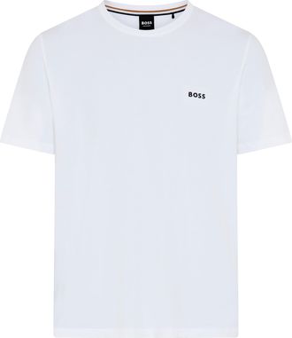 HUGO BOSS T-Shirt BOSS Mix&Match T-Shirt R, Herren, Gr. 4XL, wei&szlig; 100, Single Jersey, Obermaterial: 95% Baumwolle, 5% Elasthan, Basic, Rundhals, eingesetzt eing