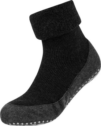 Falke Socken mit elastischem Rippenbündchen Modell COSYSHOES in Anthrazit Melange, Größe 39/40