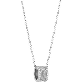Charriol Forever Magnifique Pendant in Stainless Steel at Nordstrom, Size 18
