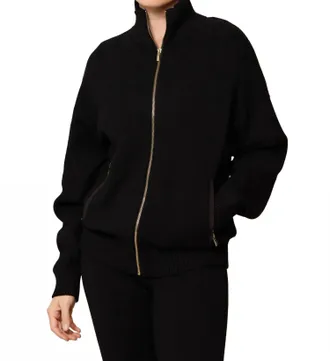 Lune Active Olly Bomber Jacket In Black
