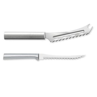 Rada Cutlery 5.25-Inch Cheese Knife & 5-Inch Tomato Slicer, Stainless Steel Serrated Blades in Silver at Nordstrom