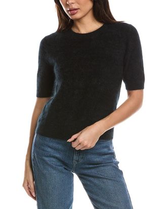 Fort&eacute; Cashmere Brushed Cashmere Sweater