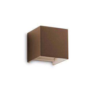 Netlighting Atom 2 Light Outdoor Up Down Wall Lamp Coffee 1050Lm 3000K IP54 in Brown